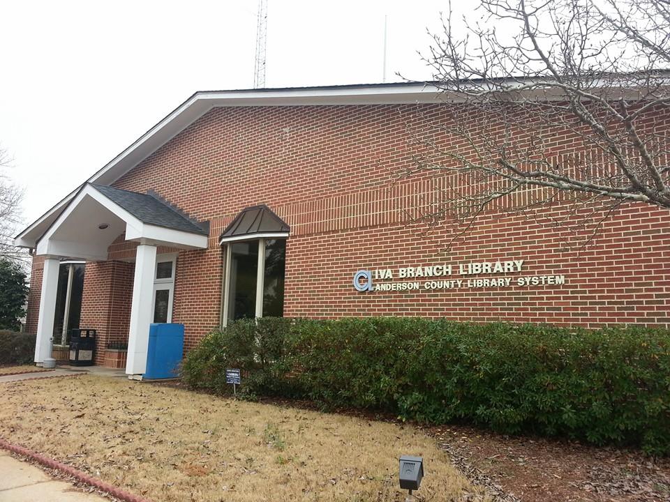 Iva Library building exterior