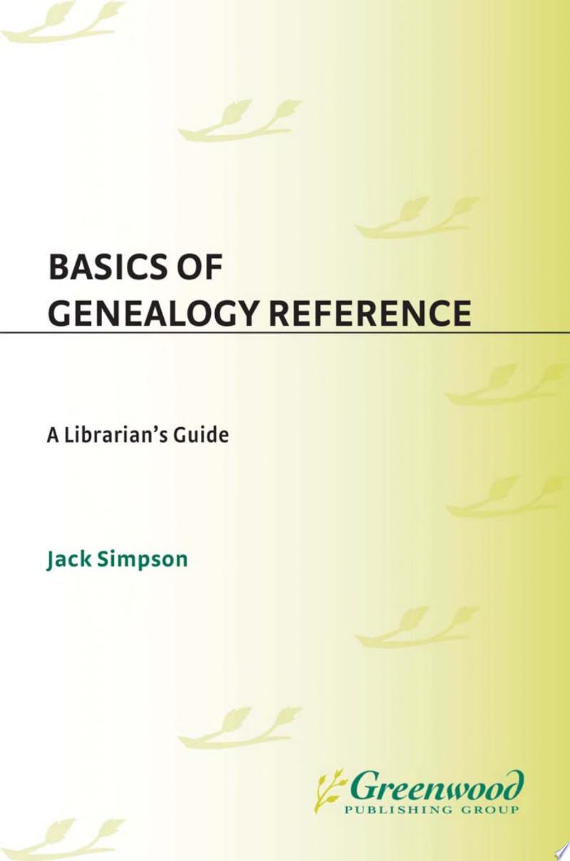 Image for "Basics of Genealogy Reference"