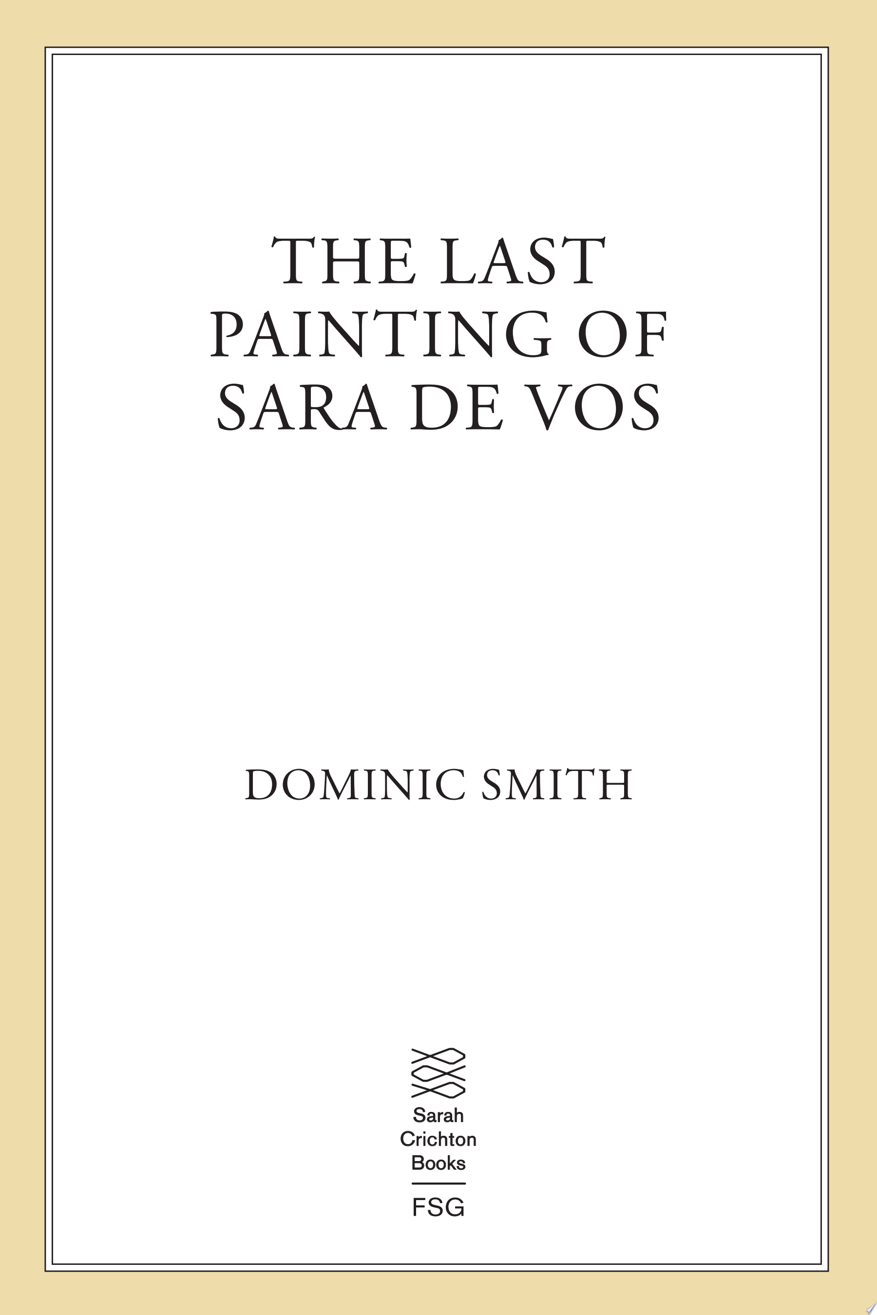 Image for "The Last Painting of Sara de Vos"