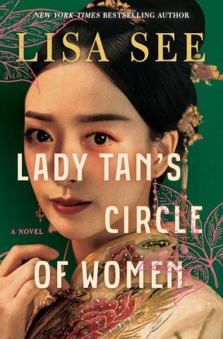 Portrait of a young woman in front of a green backdrop with "Lady Tan's Circle of Women" in white