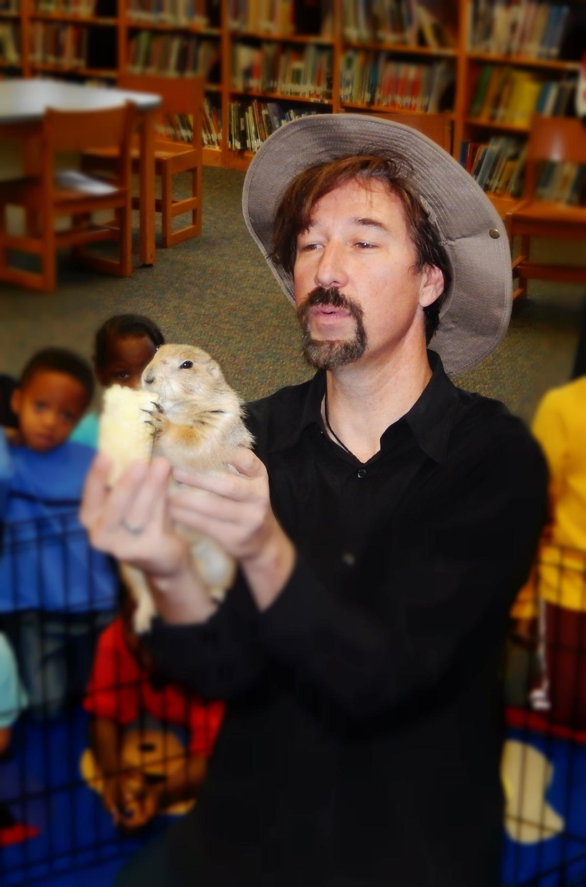 Chuck with a prairie dog